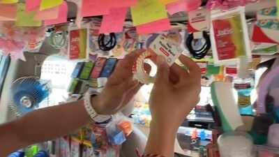 bangkok taxi goes viral for unusual free service passengers can take essentials without paying