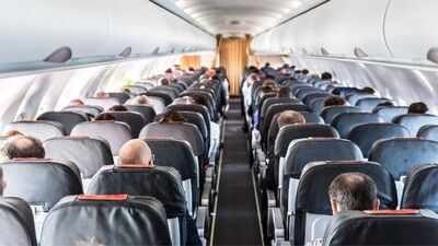 elderly woman travelling with 10 relatives turns quiet morning flight into a family reunion