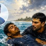 eshwar malpe swam nearly 3 nautical miles
