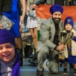 fateh singh gill with his parents instagramsinghfitkid19