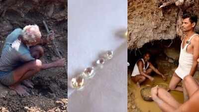 miners at work in panna