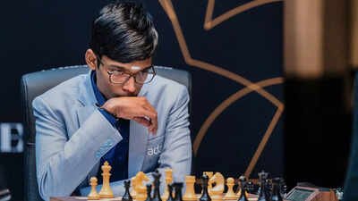 toronto grandmaster r praggnanandhaa during round 6 match against grandmaster n