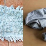 turn an old sock into a handy mop cover for dust free floors