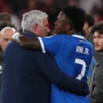 vinicius junior with jos mourinho