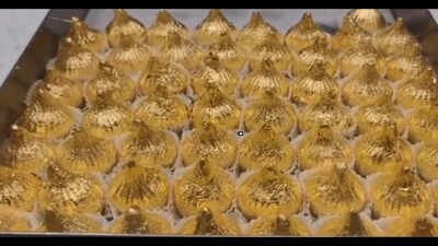 24 carat gold modak at nashik sweet shop