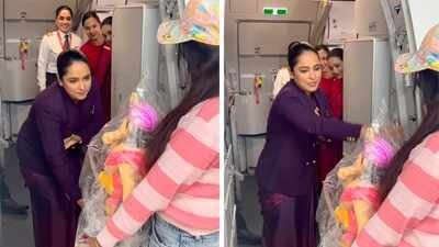 air hostess misses ganpati puja at home then finds bappa on her flight