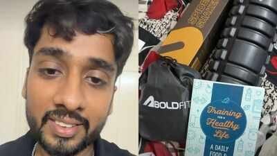 bengaluru microsoft techie gives a peek into his mountain of company goodies