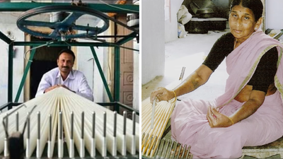 chintakindi mallesham invented the laxmi asu machine for pochampally saree weavers