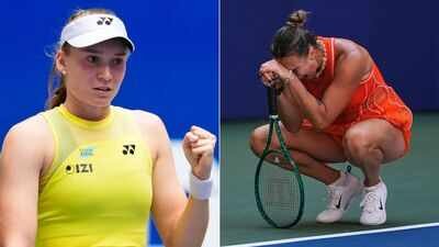 elena rybakina left and aryna sabalenka