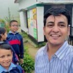 harshit sanguri with his students