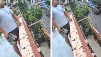 man gives away new adidas shoes to delivery partner video goes viral