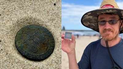 metal detectorist stumbles on a 140 year old zanzibar coin