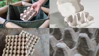 old egg cartons