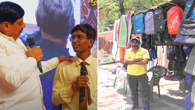 om chouksey had also secured 10th rank in the mp class 12 merit list photo etv bharat
