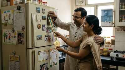 parents who put their kids medals and drawings on the fridge may be saying more than were proud image credits gemini