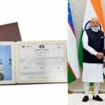 pm modi gifting javokhir sindarovs world cup scoresheet to uzbek prez