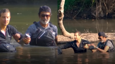 rajinikanth with bear grylls