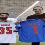 rinku singh at emw global event in london