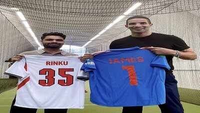 rinku singh at emw global event in london