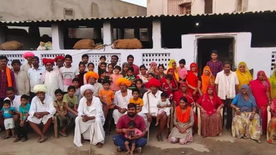 the 185 member bagdi mali family from rajasthans ramsar village lives together across six generations