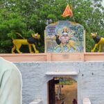 the temple is located on a hill and visitors have to climb around 500 steps to reach the shrine