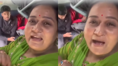 the viral video shows woman confronting a youth over a seat in a general coach of an indore dewas train