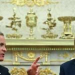 us president donald trump meets canadian prime minister mark carney in the oval office in october 2025