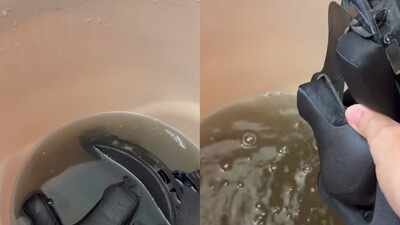 viral video shows how dirty helmet padding gets easy steps to clean them without hassle