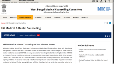 wb neet ug round 1 seat allotment result 2026