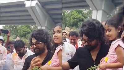 when allu arjun celebrated ganesh visarjan with daughter allu arha carried her in his arms fb