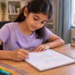 a child plans the day but sticking to the schedule may require more than time management