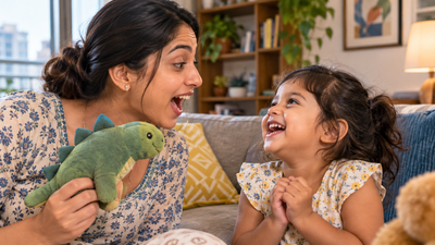 a shared laugh between parent and child can turn an ordinary word into a favourite little game