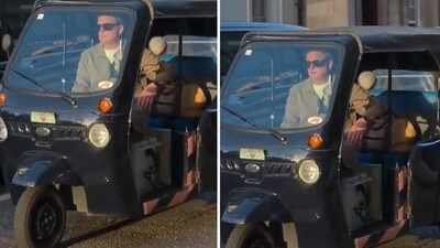 anand mahindra spots rickshaw in london social media reacts to unusual sight