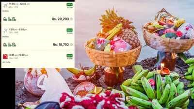 chhath puja airfares