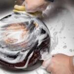 clean a burnt pan in minutes