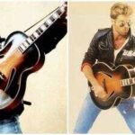 george michaels iconic guitar from his 1987 faith music video sold for 234000 at auction