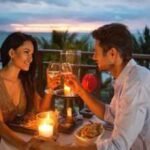 honeymooning couple