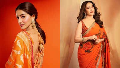 how to style orange on day one of navratri
