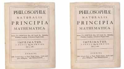 in 1687 isaac newton published the book that explained gravity with edmond halley paying for its printing