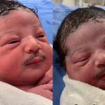 is the baby born with mousatche real