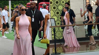 kim kardashian spotted at singpore f1 gp amid pregnancy rumours