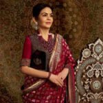 nita ambani swadesh ashavali silk saree