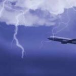 plane stuck in bad weather