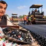 plastic waste in bitumen