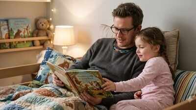 psychology says parents who read bedtime stories every night may be building more than a love of books