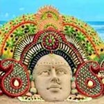 sudarsan pattnaiks unique maa durga installation at puri beach grabs attention