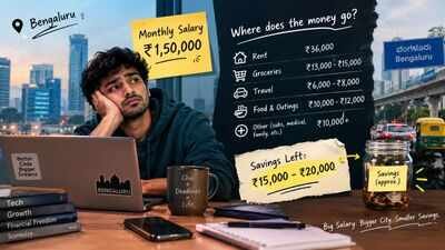 techie earning rs 15 lakh a month claims he saves just rs 15000 image credits ai