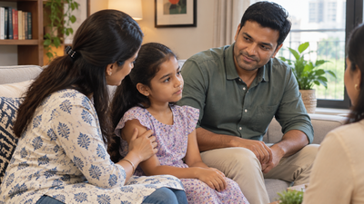 the way parents correct a child in front of relatives may influence how the child responds emotionally